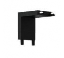 Коннектор L-образный вертикальный Italline Kreator IT09-9032 black