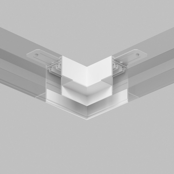 Коннектор L-образный потолок-потолок Denkirs Smart TR2112-WH
