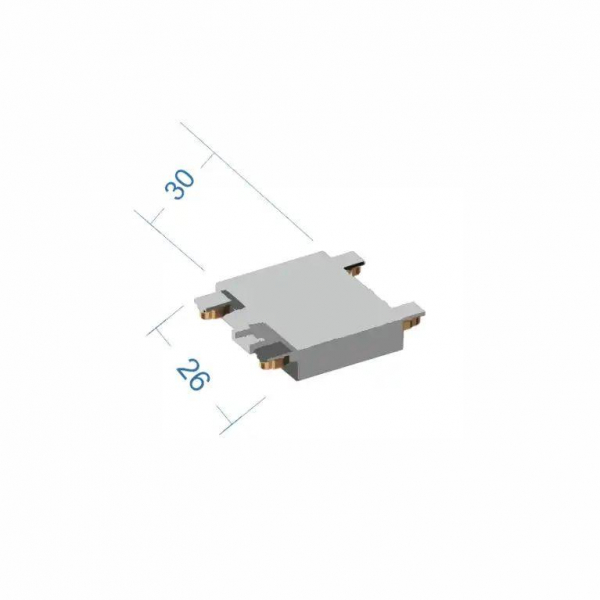 Соединитель шинопровода прямой ZZOK Nemo White N-SC-WH