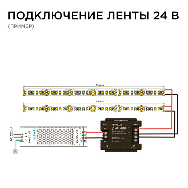Диммер Apeyron с пультом 12/24V 04-31 Диммер Apeyron с пультом 12/24V 04-31