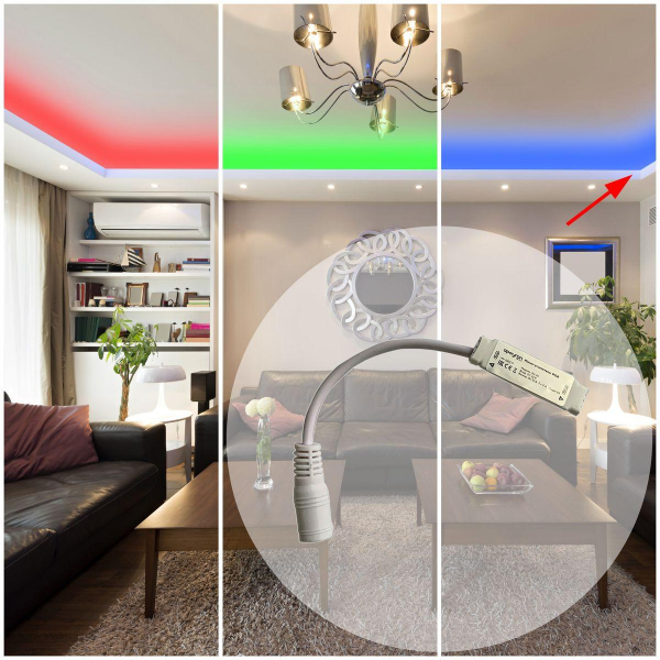 Мини-усилитель RGB Apeyron 12/24V 04-25 Мини-усилитель RGB Apeyron 12/24V 04-25
