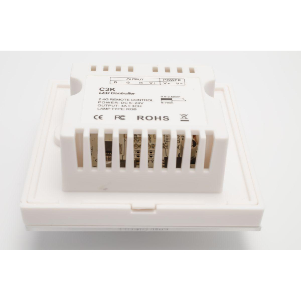 Контроллер встраиваемый RGB Apeyron с диммером 12/24V 04-14 Контроллер встраиваемый RGB Apeyron с диммером 12/24V 04-14