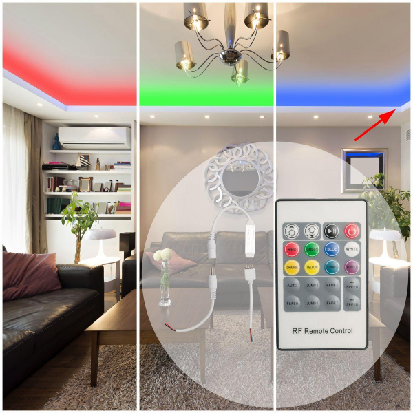 Мини-контроллер RGB Apeyron с пультом 12/24V 04-18 Мини-контроллер RGB Apeyron с пультом 12/24V 04-18