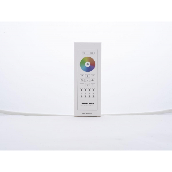 Пульт LEDS POWER RGB/RGBW/RGBCCT на 4 зоны RC03RF белый 006543
