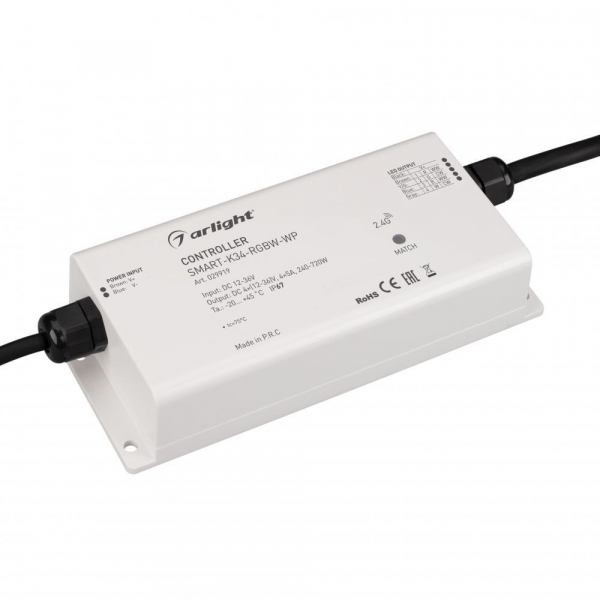 Контроллер Arlight Smart-K34-RGBW-WP 029919 Контроллер Arlight Smart-K34-RGBW-WP 029919