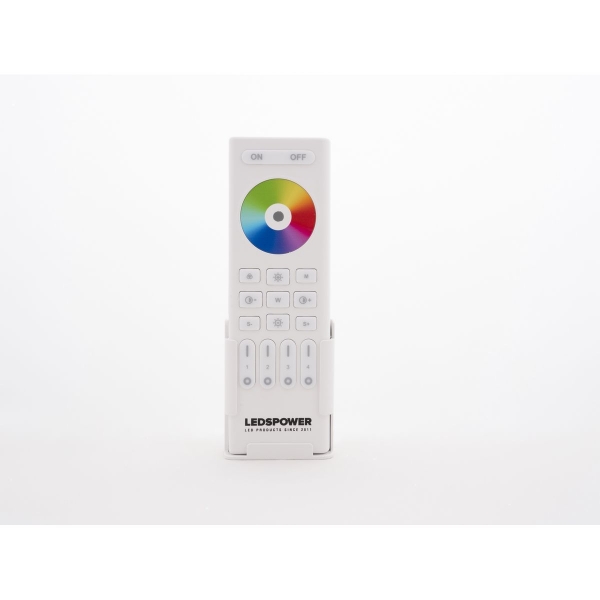 Пульт LEDS POWER RGB/RGBW/RGBCCT на 4 зоны RC03RF белый 006543