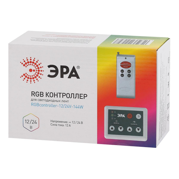 Контроллер ЭРА RGBcontroller-12/24V-144W/288W Б0043443 Контроллер ЭРА RGBcontroller-12/24V-144W/288W Б0043443