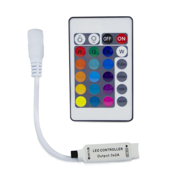 Мини-контроллер RGB OGM с пультом 12/24V C4-15 Мини-контроллер RGB OGM с пультом 12/24V C4-15