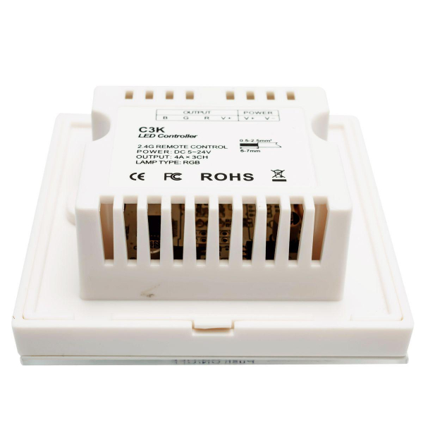 Контроллер встраиваемый RGB Apeyron с диммером 12/24V 04-14 Контроллер встраиваемый RGB Apeyron с диммером 12/24V 04-14