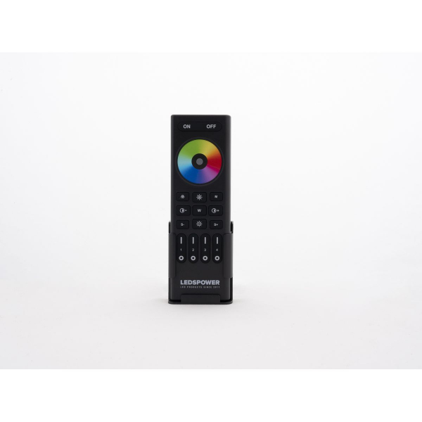 Пульт LEDS POWER RGB/RGBW/RGBCCT на 4 зоны RC03RFB черный 006550 Пульт LEDS POWER RGB/RGBW/RGBCCT на 4 зоны RC03RFB черный 006550
