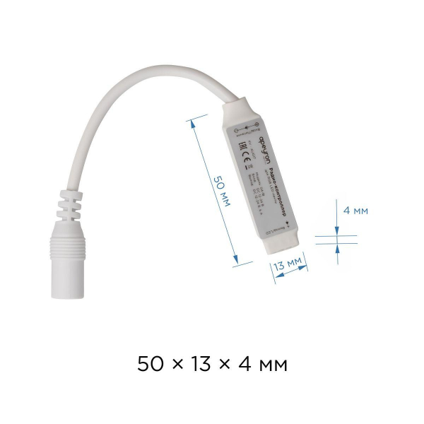 Мини-контроллер RGB Apeyron с пультом 12/24V 04-18 Мини-контроллер RGB Apeyron с пультом 12/24V 04-18