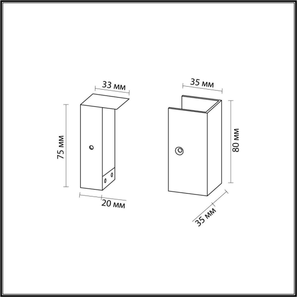 Фиксатор с заглушкой Odeon Light Hightech Fino 7006/1F Фиксатор с заглушкой Odeon Light Hightech Fino 7006/1F