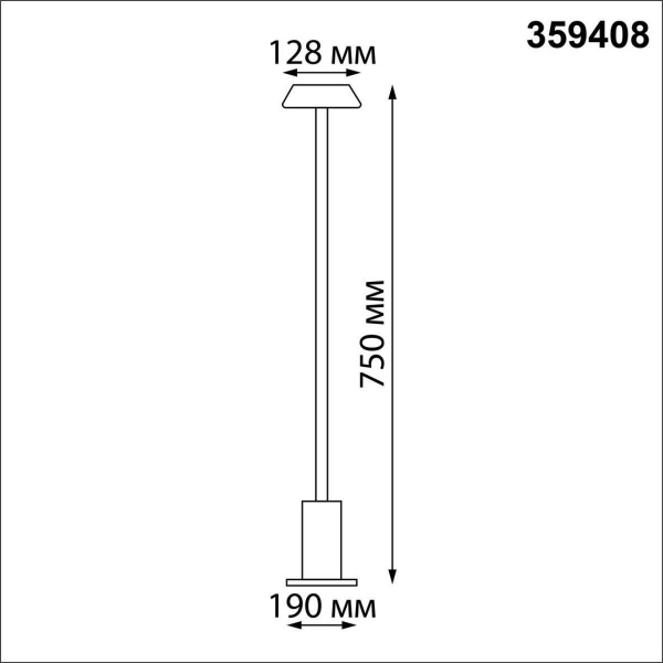 Уличный светодиодный светильник Novotech Street Elegance 359408 Уличный светодиодный светильник Novotech Street Elegance 359408