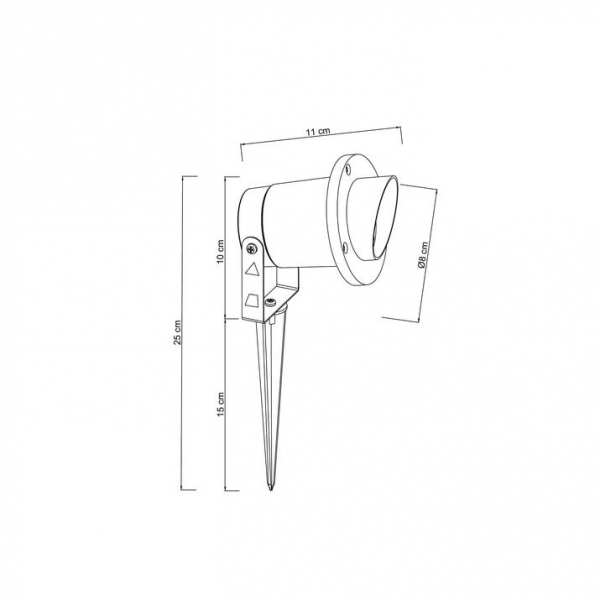 Ландшафтный светильник Arte Lamp Elsie A1522IN-1BK Ландшафтный светильник Arte Lamp Elsie A1522IN-1BK