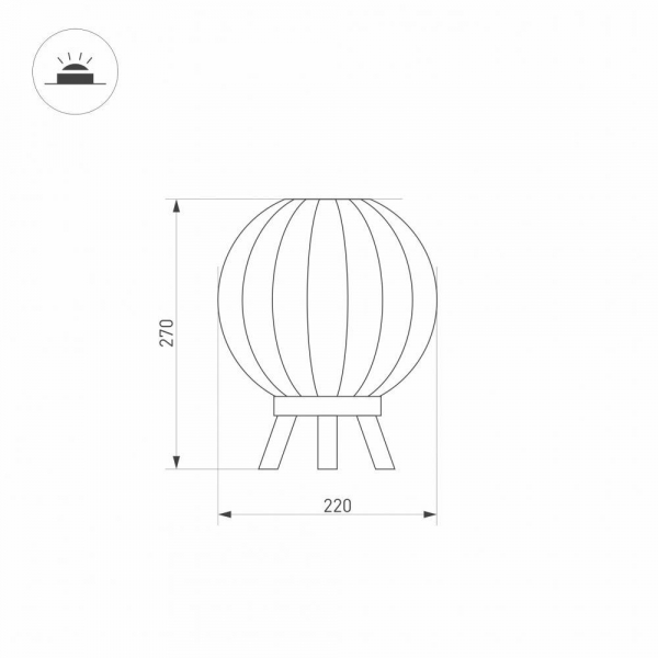 Уличный светодиодный светильник Arlight LGD-Pearl-Tab-7W Warm3000 029974 Уличный светодиодный светильник Arlight LGD-Pearl-Tab-7W Warm3000 029974