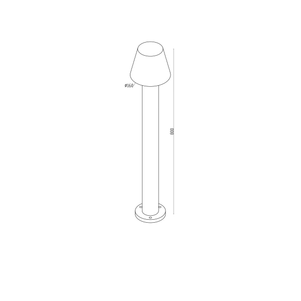 Уличный светодиодный светильник Maytoni Harz O421FL-L5GF