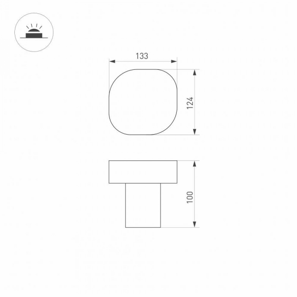 Уличный светодиодный светильник Arlight LGD-Swamp-Boll-H100-7W Warm3000 030002 Уличный светодиодный светильник Arlight LGD-Swamp-Boll-H100-7W Warm3000 030002