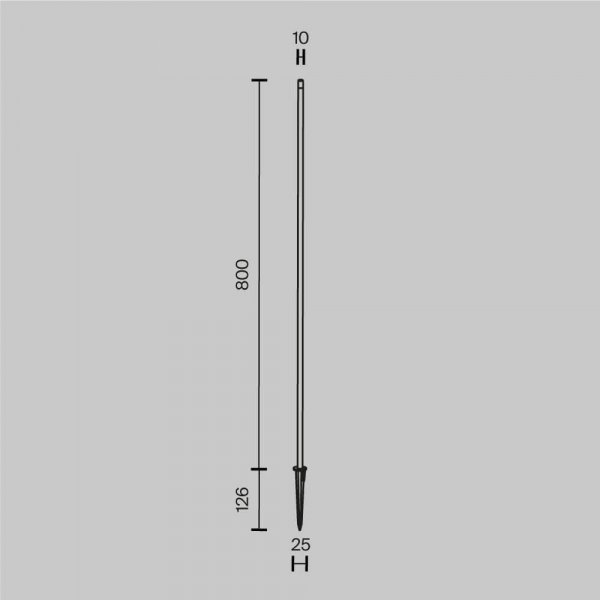 Ландшафтный светодиодный светильник Maytoni Spear O441FL-L1GF3K1 Ландшафтный светодиодный светильник Maytoni Spear O441FL-L1GF3K1