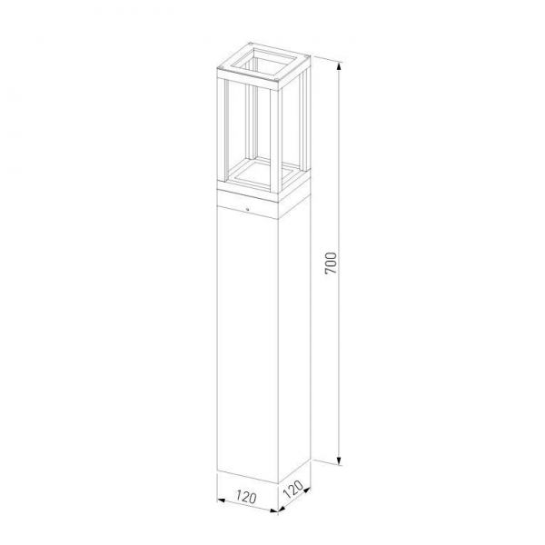 Уличный светодиодный светильник Elektrostandard Frame 1529 Techno Led черный a051859 Уличный светодиодный светильник Elektrostandard Frame 1529 Techno Led черный a051859