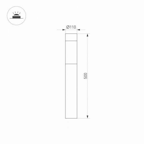 Уличный светодиодный светильник Arlight LGD-Stem-Boll-H500-10W Warm3000 029966 Уличный светодиодный светильник Arlight LGD-Stem-Boll-H500-10W Warm3000 029966