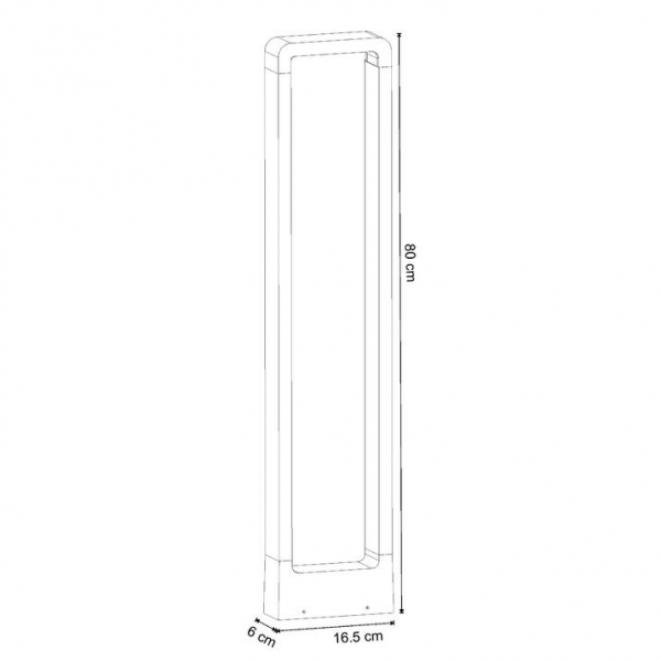 Уличный светодиодный светильник Arte Lamp Trapezio A2080PA-1BK Уличный светодиодный светильник Arte Lamp Trapezio A2080PA-1BK