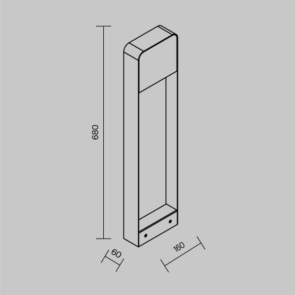 Ландшафтный светодиодный светильник Maytoni Outdoor Porte O481FL-L7BWD3K Ландшафтный светодиодный светильник Maytoni Outdoor Porte O481FL-L7BWD3K