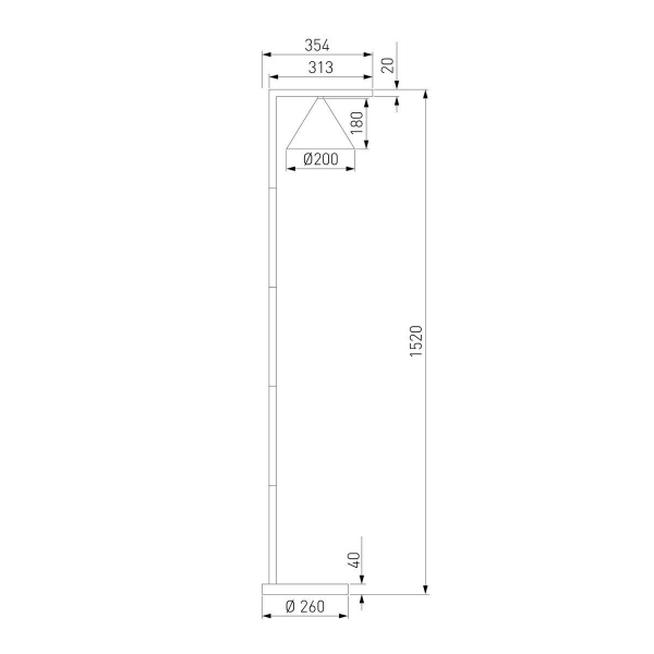 Уличный светодиодный светильник Elektrostandard Bevel 90317/1 a068473 Уличный светодиодный светильник Elektrostandard Bevel 90317/1 a068473