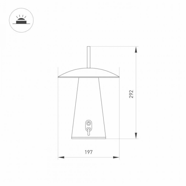 Уличный светодиодный светильник Arlight SP-Patio-Tab-2W Warm3000 030051 Уличный светодиодный светильник Arlight SP-Patio-Tab-2W Warm3000 030051
