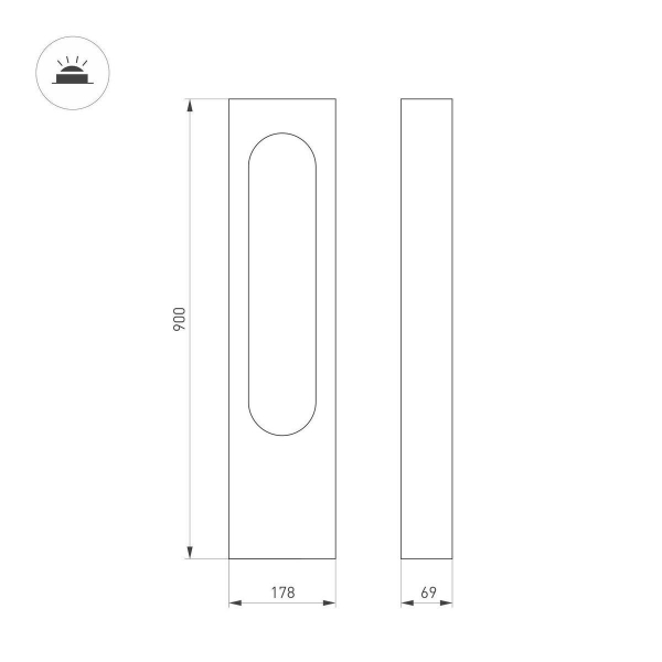 Уличный светодиодный светильник Arlight LGD-Muse-Boll-H900-12W Warm3000 037523 Уличный светодиодный светильник Arlight LGD-Muse-Boll-H900-12W Warm3000 037523