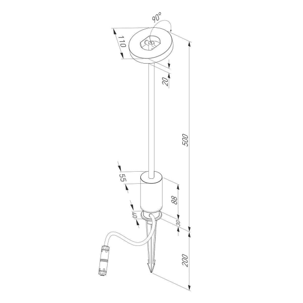 Ландшафтный светодиодный светильник Elektrostandard Verano 35185/S a068589 Ландшафтный светодиодный светильник Elektrostandard Verano 35185/S a068589