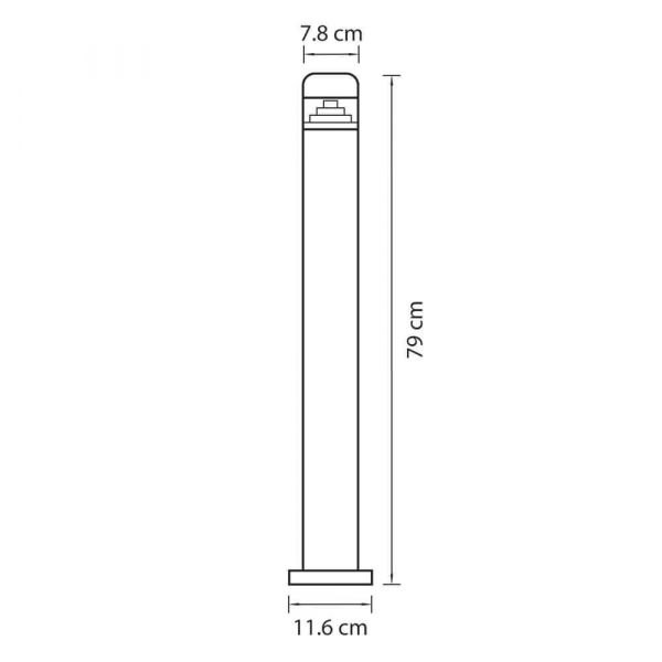 Уличный светодиодный светильник Lightstar Raggio 376707 Уличный светодиодный светильник Lightstar Raggio 376707