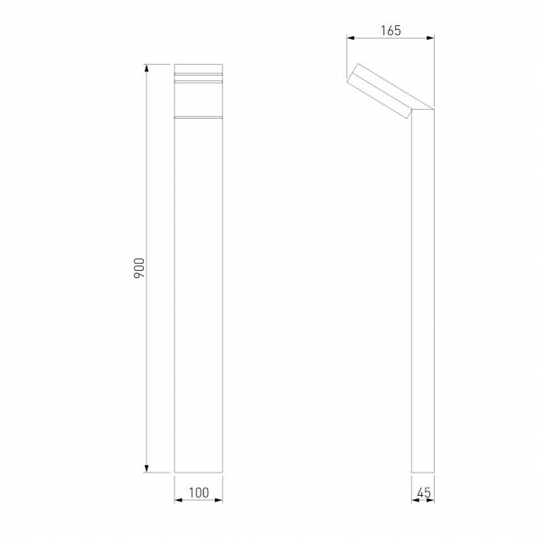 Уличный светодиодный светильник Elektrostandard Sensor 1542 Techno Led серый a053949 Уличный светодиодный светильник Elektrostandard Sensor 1542 Techno Led серый a053949