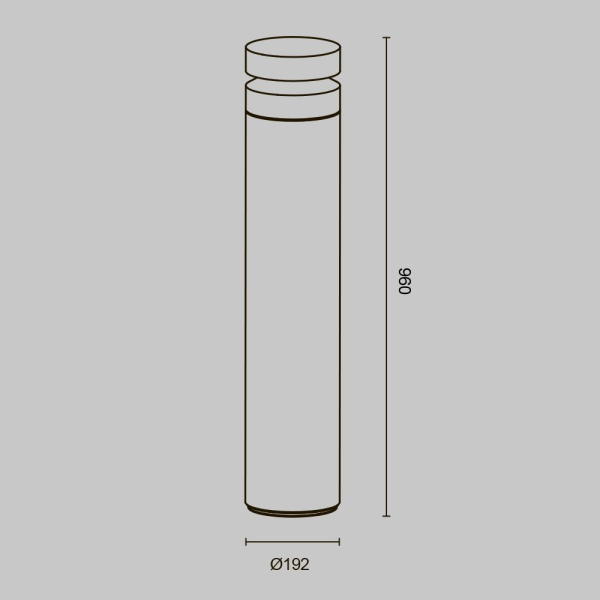 Уличный светодиодный светильник Maytoni Betone O469FL-L20CM3K1