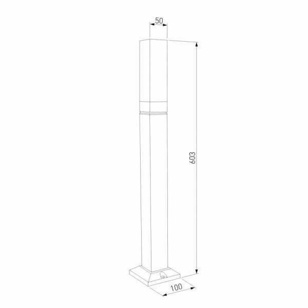 Уличный светодиодный светильник Elektrostandard 1537 Techno Led серый a052861 Уличный светодиодный светильник Elektrostandard 1537 Techno Led серый a052861