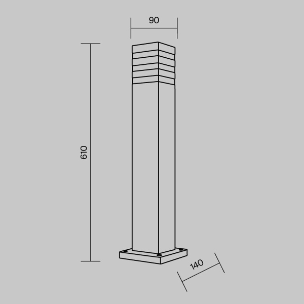 Уличный светильник Maytoni Unter den Linden O578FL-01B