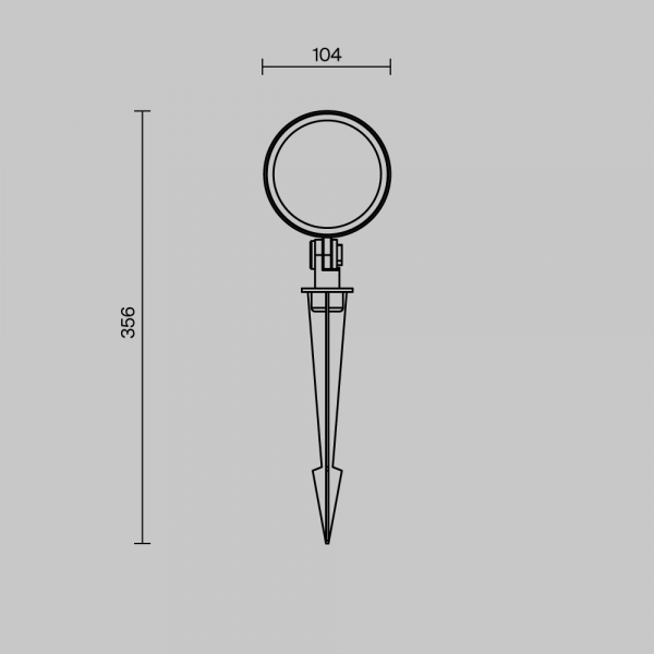 Ландшафтный светильник Maytoni Outdoor O495FL-L25B3K