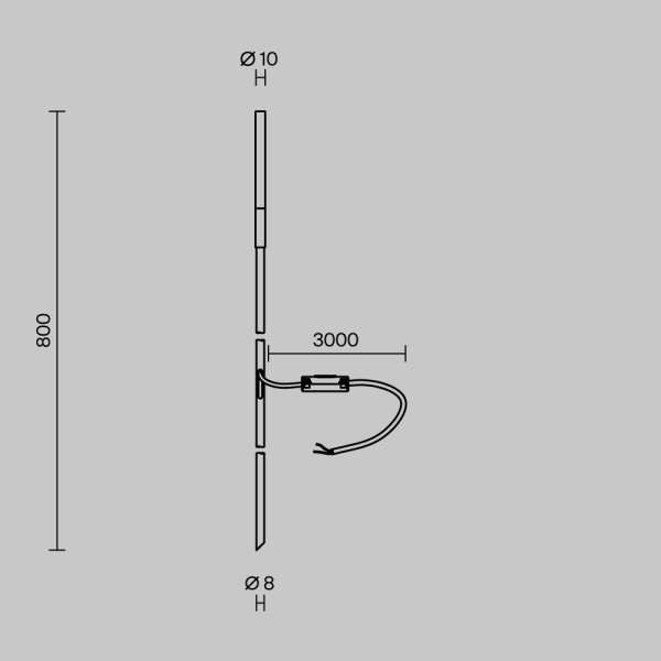 Ландшафтный светильник Maytoni Outdoor Flare S O524FL-L2PT3K