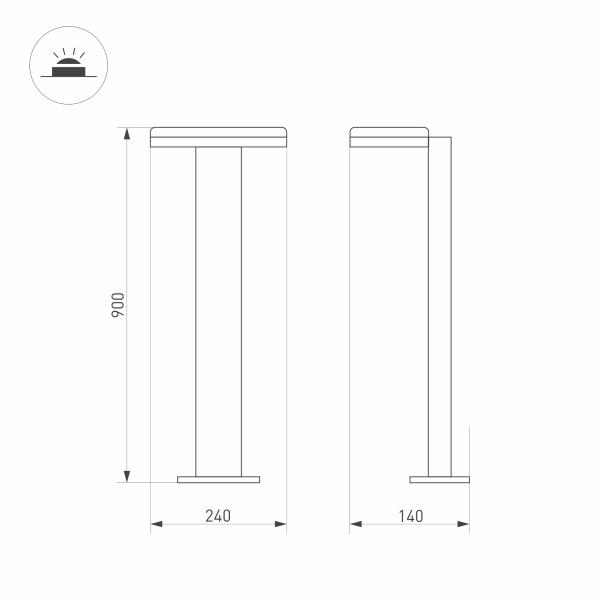 Уличный светодиодный светильник Arlight LGD-Tent-Boll-H900-9W Warm3000 029978 Уличный светодиодный светильник Arlight LGD-Tent-Boll-H900-9W Warm3000 029978