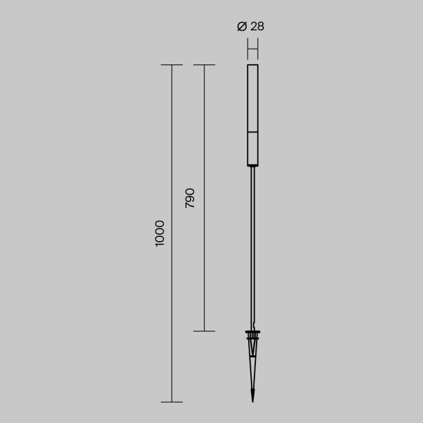 Ландшафтный светодиодный светильник Maytoni Outdoor Flare O487FL-L3GF3K1 Ландшафтный светодиодный светильник Maytoni Outdoor Flare O487FL-L3GF3K1