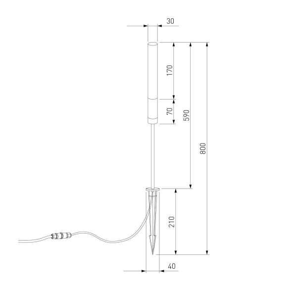 Ландшафтный светодиодный светильник Elektrostandard Invi 35155/F a069445 Ландшафтный светодиодный светильник Elektrostandard Invi 35155/F a069445