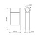 Уличный светодиодный светильник Arlight LGD-Path-Frame-Rotary-H300G-6W Warm3000 020397(1)