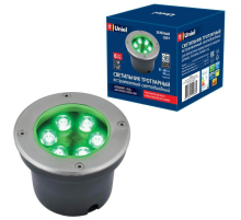 Ландшафтный светодиодный светильник Uniel ULU-B11A-6W/Green IP67 Grey UL-00006822