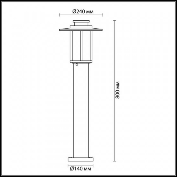 Уличный светильник Odeon Light Nature Mito 4047/1F Уличный светильник Odeon Light Nature Mito 4047/1F
