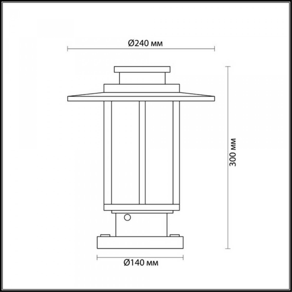Уличный светильник Odeon Light Nature Mito 4047/1B Уличный светильник Odeon Light Nature Mito 4047/1B