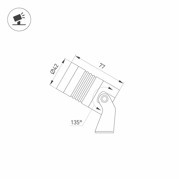 Уличный светодиодный светильник Arlight ALT-RAY-R42-5W Warm3000 (RAL 6010, 25 deg, 230V) 042661 Уличный светодиодный светильник Arlight ALT-RAY-R42-5W Warm3000 (RAL 6010, 25 deg, 230V) 042661