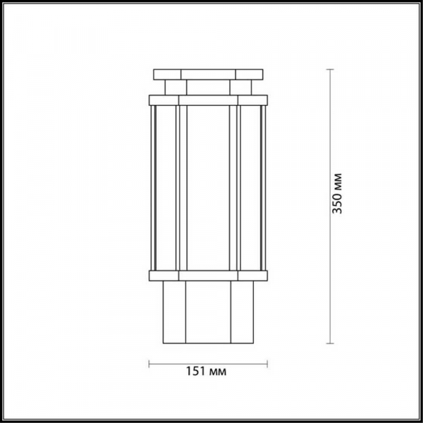 Уличный светильник Odeon Light Nature Gino 4048/1B Уличный светильник Odeon Light Nature Gino 4048/1B