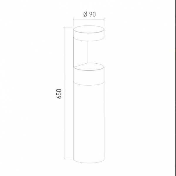 Уличный светодиодный светильник Elektrostandard Nimbus 35126/F серый a055642 Уличный светодиодный светильник Elektrostandard Nimbus 35126/F серый a055642