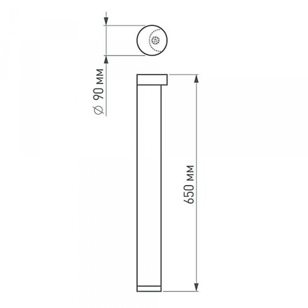 Уличный светодиодный светильник Arlight LGD-Path-Round90-H650B-7W Warm White 020349 Уличный светодиодный светильник Arlight LGD-Path-Round90-H650B-7W Warm White 020349