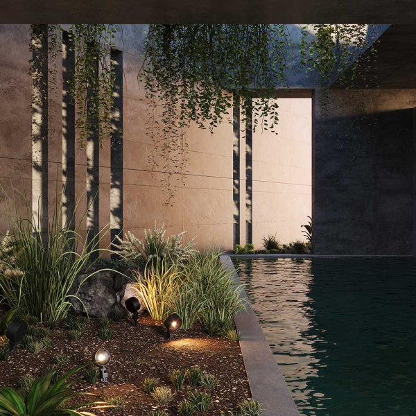 Ландшафтный светильник Maytoni Outdoor O495FL-L18B3K