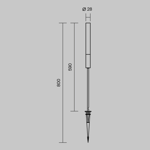 Ландшафтный светодиодный светильник Maytoni Outdoor Flare O487FL-L3GF3K Ландшафтный светодиодный светильник Maytoni Outdoor Flare O487FL-L3GF3K